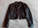 Blouson Roza Femme Cuir VentCouvert Paris damesjas luxe, Ophalen, Gedragen
