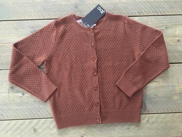 JBC, gilet/cardigan marron taille 122 (nouveau) disponible aux enchères