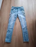 Stretch Jeans met bloemen maat 40, Kleding | Dames, Spijkerbroeken en Jeans, Ophalen of Verzenden, Zo goed als nieuw, Blauw, W30 - W32 (confectie 38/40)