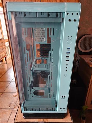 Boîtier PC Thermaltake Core P6 TG Turquoise disponible aux enchères