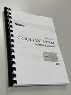 NIKON COOLPIX S3500 Camera uitgebreide handleiding - geprint, Nieuw, Handleiding, Ophalen of Verzenden