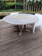 Ronde  terrastafel Teak omgeving Mechelen, Ophalen, Gebruikt, Rond, Hout