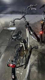 Grijs met zwarte fiets geschikt voor heren, Fietsen en Brommers, Versnellingen, Zo goed als nieuw, 57 tot 61 cm, Ophalen