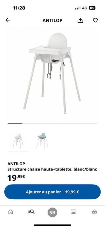 Chaise bebe ikea beschikbaar voor biedingen