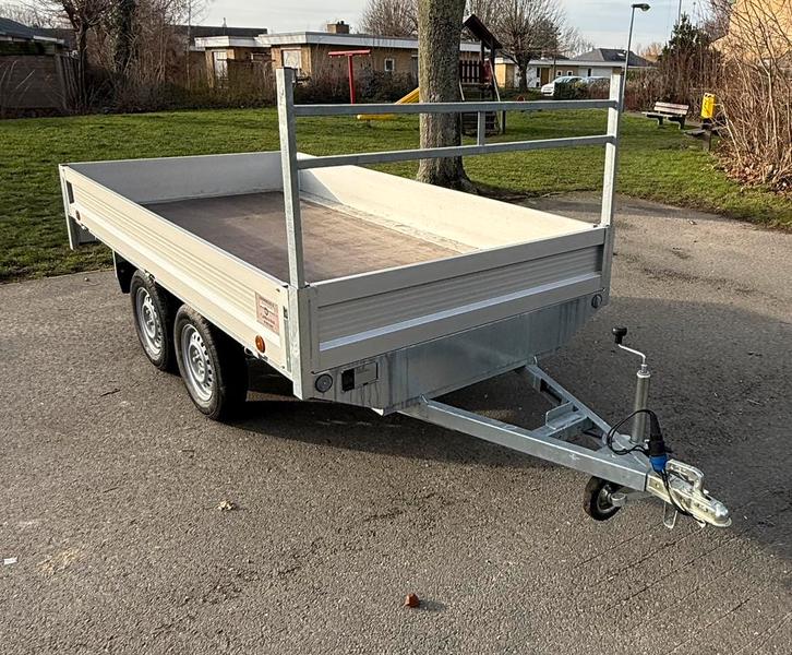 Remorque à double essieu en aluminium 3m05 x 1m55 neuve !, Autos : Divers, Remorques, Comme neuf, Enlèvement