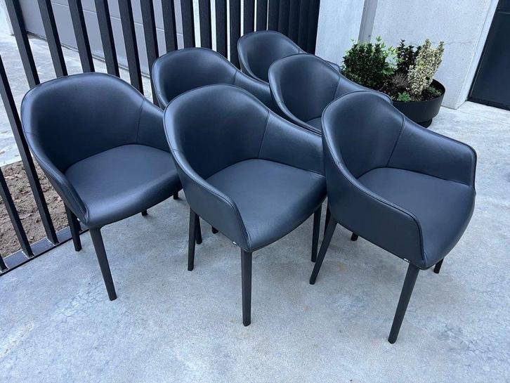 Vitra bouroullec softshell lederen stoelen, 10X, Huis en Inrichting, Stoelen, Zo goed als nieuw, Vijf, Zes of meer stoelen, Kunststof