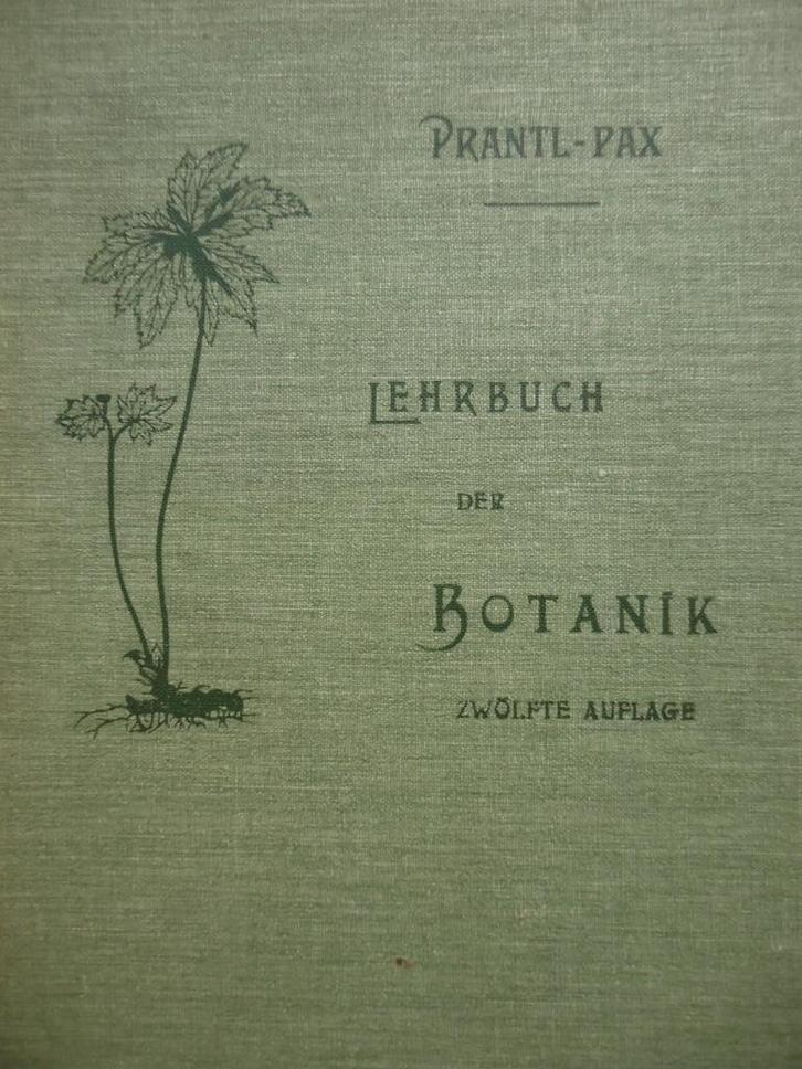 antiquariaat Prantl Pax Ferdin. Prantls Lehrbuch der Botanik, Antiek en Kunst, Antiek | Boeken en Manuscripten, Ophalen of Verzenden