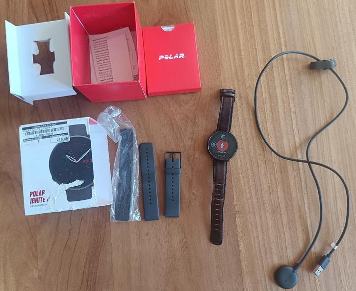 Polar Ignite 2 sportuurwerk ., Handtassen en Accessoires, Smartwatches, Gebruikt, Afstand, Calorieverbanding, Conditie, GPS, Hartslag