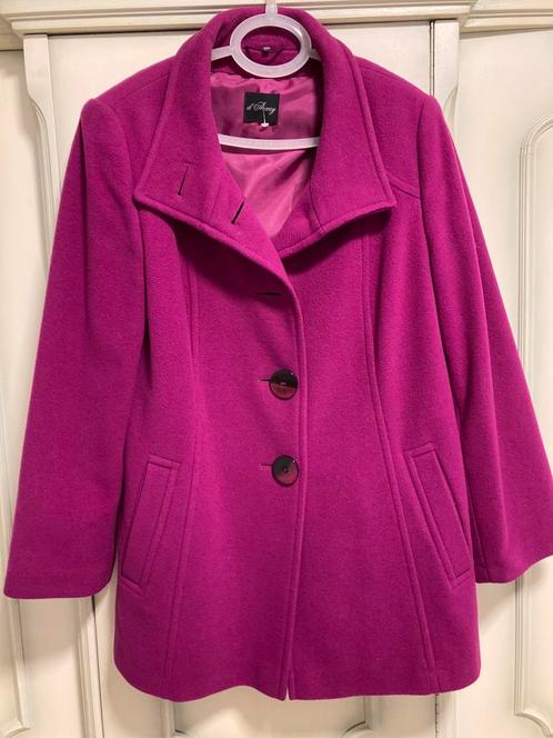 Mooie mantel D’Auvry maat 42, Kleding | Dames, Jassen | Winter, Zo goed als nieuw, Maat 42/44 (L), Overige kleuren, Ophalen of Verzenden
