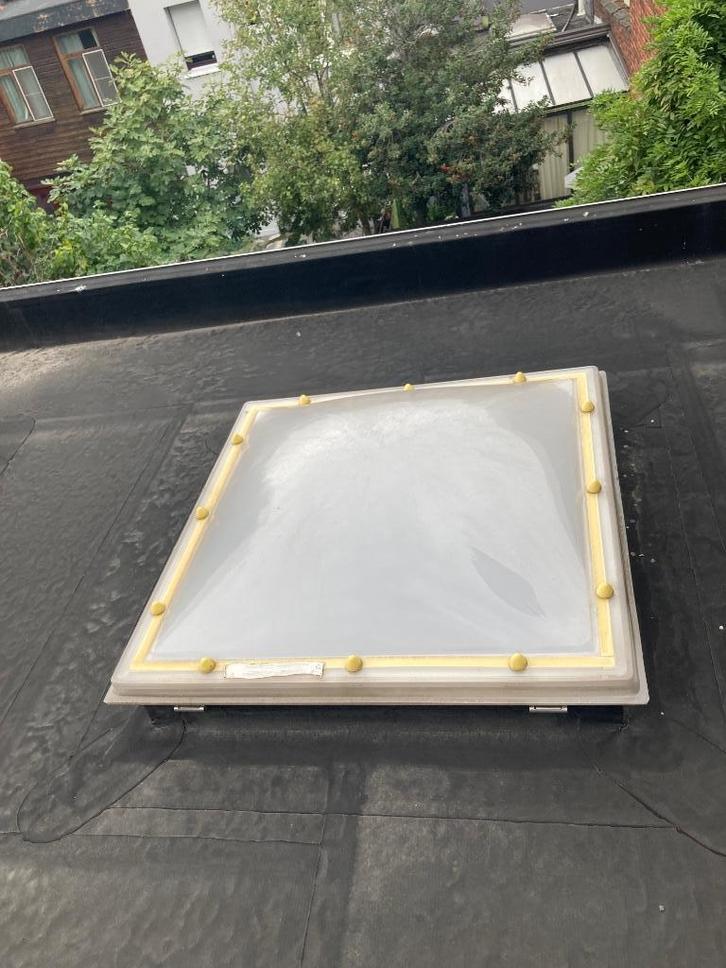 Platdakraam skylux 100x100, Doe-het-zelf en Bouw, Glas en Ramen, Gebruikt, Dakraam, Minder dan 80 cm, 80 tot 120 cm, Dubbelglas