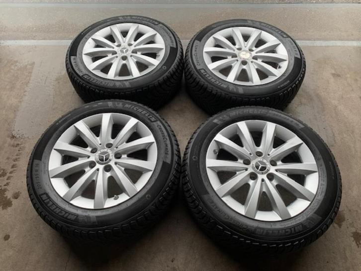 ORIGINELE MB B A KLASSE VELGEN + 4S BANDEN 205 55 R16 + TPMS, Auto diversen, Dakdragers, Zo goed als nieuw, Ophalen of Verzenden