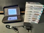 DSI XL + Oplader + Case + Games, Games en Spelcomputers, Spelcomputers | Nintendo DS, Met games, Dsi XL, Gebruikt, Overige kleuren