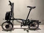 Zwarte elektrische Brompton vouwfiets, Fietsen en Brommers, Fietsen | Vouwfietsen, Ophalen, Brompton, 16 tot 18 inch, Versnellingen