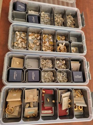 Lot ringen en oorbelletjes beschikbaar voor biedingen