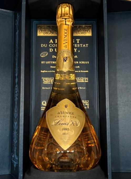 Champagne De venoge, louis XV brut 1995, Verzamelen, Wijnen, Zo goed als nieuw, Champagne, Frankrijk, Ophalen