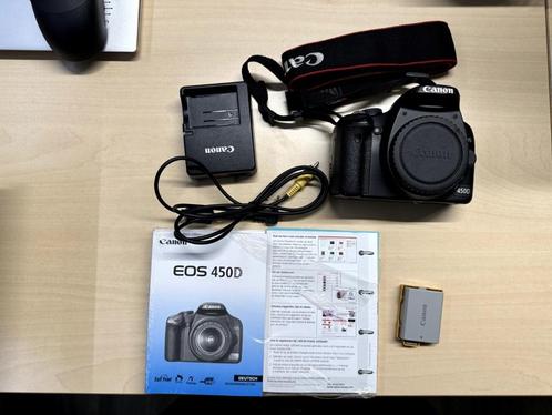 Canon EOS 450D, Audio, Tv en Foto, Fotocamera's Digitaal, Gebruikt, Spiegelreflex, Canon, Geen optische zoom, Ophalen