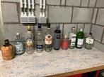 11 lege flessen gin, rum, wodka en whisky, Verzamelen, Ophalen of Verzenden, Zo goed als nieuw