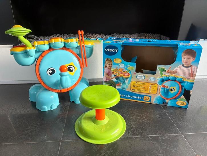 VTech Rock & Leer Drumstel, Kinderen en Baby's, Speelgoed | Vtech, Zo goed als nieuw, 2 tot 4 jaar, Ophalen