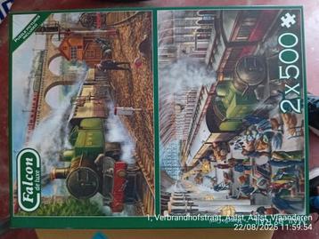 2 x 500 puzzels mail by rail FALCON beschikbaar voor biedingen