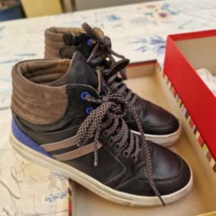 jongensschoen in leder maatje 39 van Romagnoli, Kinderen en Baby's, Kinderkleding | Schoenen en Sokken, Zo goed als nieuw, Schoenen