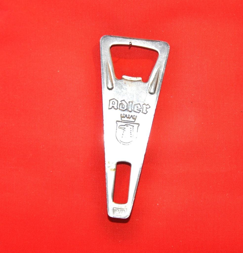 decapsuleur publicitaire  metal adler (x20082), Enlèvement ou Envoi, Utilisé, Ouvre-bouteille, Autres marques