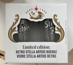 Limited Edition Stella Artois Retro Boerke in originele doos, Nieuw, Ophalen of Verzenden, Bierglas
