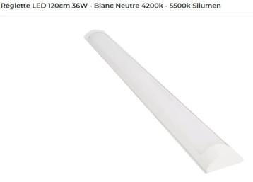 Lampes LED 120 CM extra plates 25MM ép. beschikbaar voor biedingen