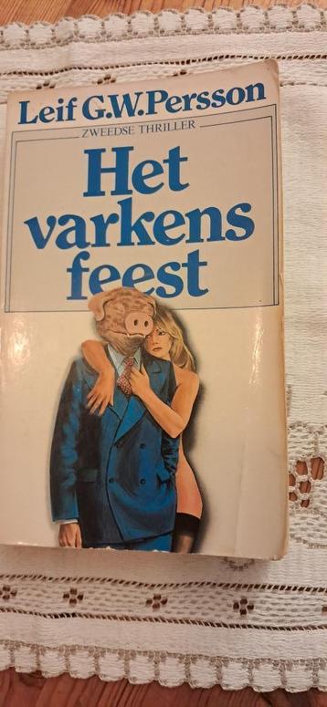Boek thriller  ´Het varkensfeest´ beschikbaar voor biedingen