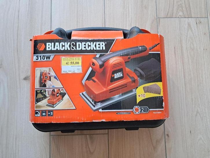 Ponceuse Vibrante BLACK+DECKER, Bricolage & Construction, Outillage | Ponceuses, Comme neuf, Ponceuse à bande, Moins de 600 watts