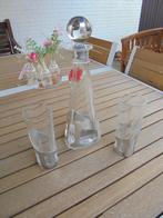 Karaf en glazen glas  tin NOS, Ophalen of Verzenden, Nieuw