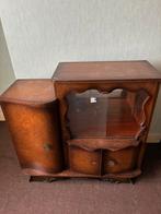 Vintage kastje met vitrine, Ophalen, Gebruikt