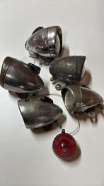 5 koplichten en 1 achterlicht van fietsen retro mancave, Antiek en Kunst, Curiosa en Brocante, Ophalen of Verzenden