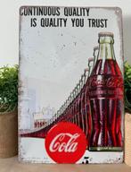 Metalen reclamebord Coca-Cola, Ophalen of Verzenden, Nieuw, Reclamebord
