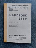 Handboek Willy's universal jeep ABL 1953, Ophalen of Verzenden
