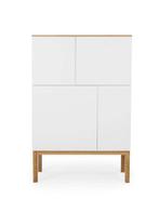 Tenzo wandkast Patch - eikenkleur/wit/eikenkleur, Huis en Inrichting, Kasten | Buffetkasten, Ophalen, 100 tot 150 cm, 50 tot 100 cm