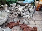 2 betonnen fruitschalen, Tuin en Terras, Tuinbeelden, Ophalen, ., Zo goed als nieuw, .