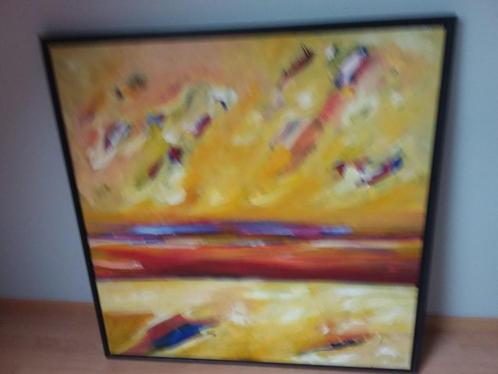 abstract modern schilderij, Huis en Inrichting, Woonaccessoires | Schilderijen, Tekeningen en Foto's, Zo goed als nieuw, Schilderij