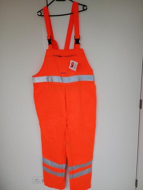 Stihl zaag overall zaagkleding - laatste stuk nieuw, Tuin en Terras, Werkkleding, Overall, Ophalen of Verzenden