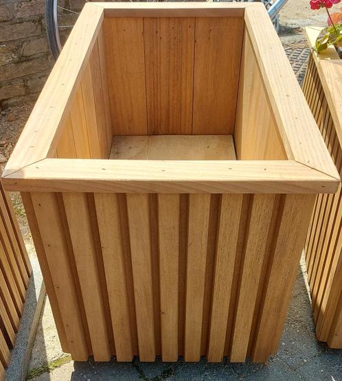 Diverse maten ayous houten plantenbakken, Tuin en Terras, Bloembakken en Plantenbakken, Nieuw, Hout, Balkon, Tuin, Overige vormen