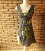 (36)- robe femme t.36 kaki - cache cache -, Cache-cache, Ophalen of Verzenden, Zo goed als nieuw, Knielengte
