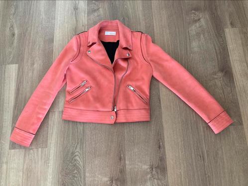 Biker jacket Camaieu, Kleding | Dames, Jasjes, Kostuums en Pakken, Zo goed als nieuw, Jasje, Maat 36 (S), Roze, Ophalen of Verzenden