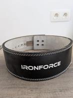 Ironforce lederen fitness riem/ lever belt, Sport en Fitness, Fitnessmaterialen, Ophalen, Gebruikt, Buik, Overige typen