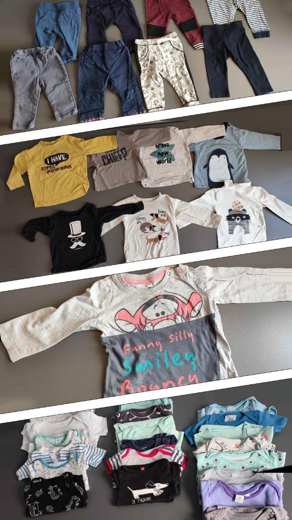 Lot babykleding 9 maand maat 74 – 56 stuks, Kinderen en Baby's, Babykleding | Maat 74, Gebruikt, Jongetje, Pakje, Ophalen