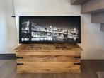 Golden Gate Bridge zwart-wit kunstwerk (134x60cm), Antiek en Kunst, Ophalen