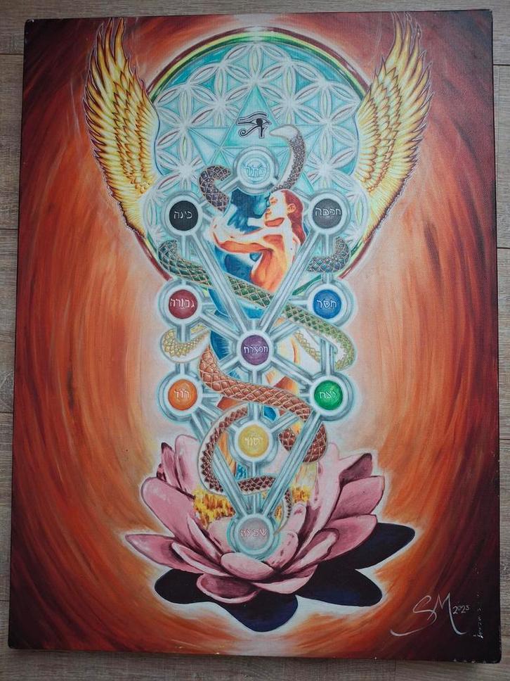 Sacred Union - Atman Vision, Huis en Inrichting, Woonaccessoires | Schilderijen, Tekeningen en Foto's, Gebruikt, Print, Ophalen of Verzenden