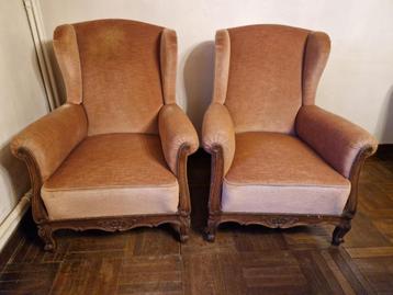 2 fauteuils bergères identiques  beschikbaar voor biedingen