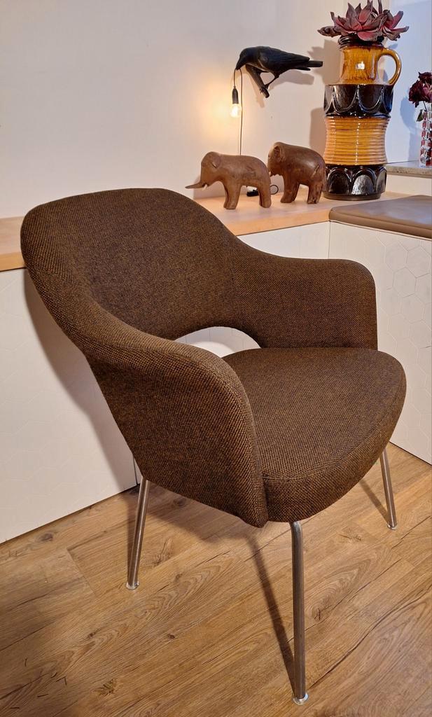 Iconische vintage armchair - naar Eero Saarinen/Knoll ('70), Maison & Meubles, Chaises, Enlèvement