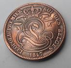 1847 REPLIQUE de la pièce de 10 centimes belle qualité, Postzegels en Munten, Munten | België, Ophalen of Verzenden, Metaal, Losse munt