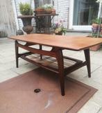 vintage design teak salontafel Louis Van Teeffelen 1955, Huis en Inrichting, Info@brokantiek.be, Teakhout, 50 tot 100 cm, Minder dan 50 cm