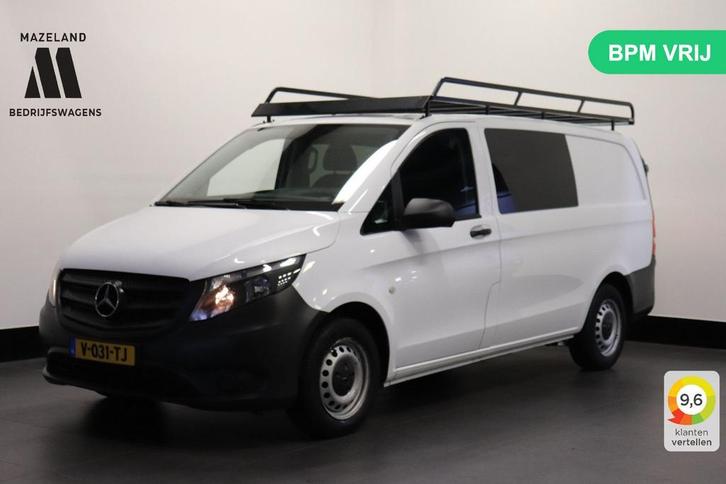 Mercedes-Benz Vito 111 CDI Lang Dubbele Cabine EURO 6 - Airc, Auto's, Bestelwagens en Lichte vracht, Bedrijf, ABS, Airconditioning